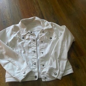 White jean jacket